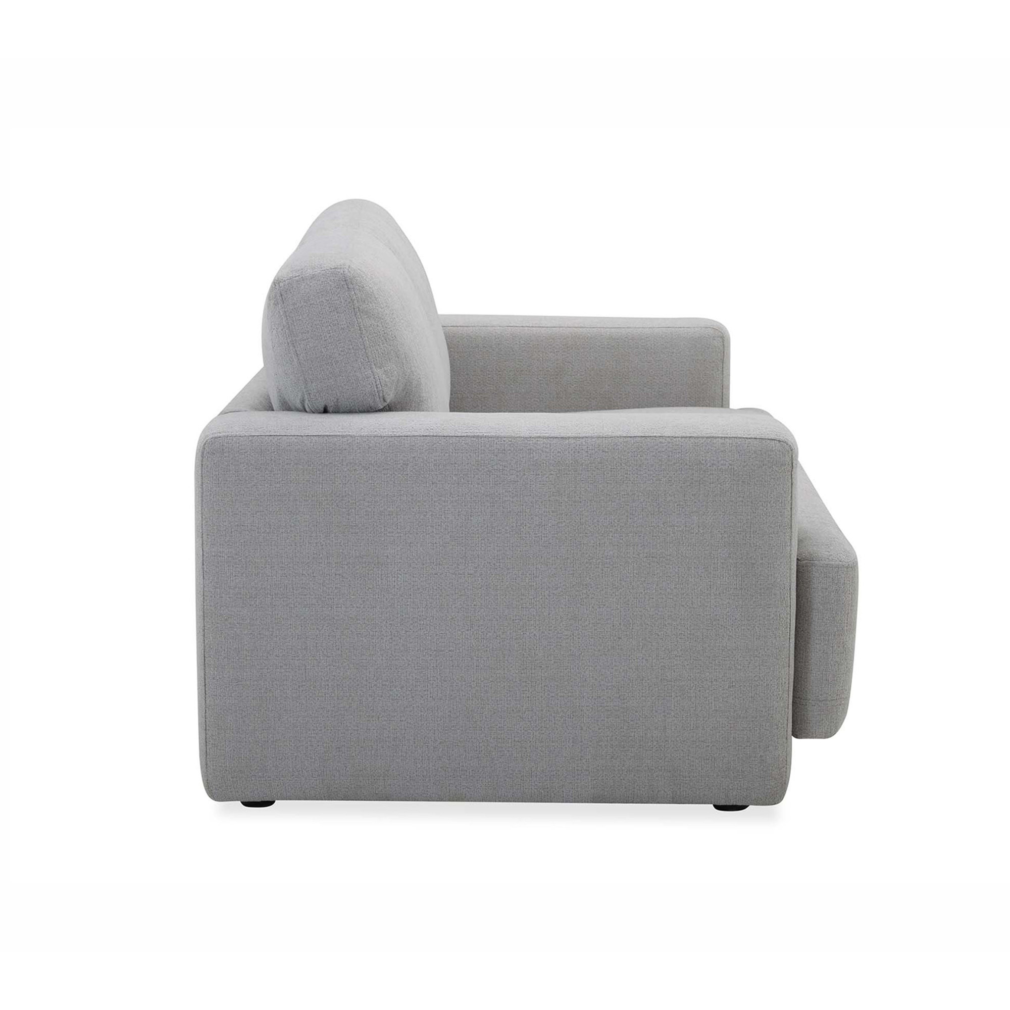 Canapé 2 places en tissu gris