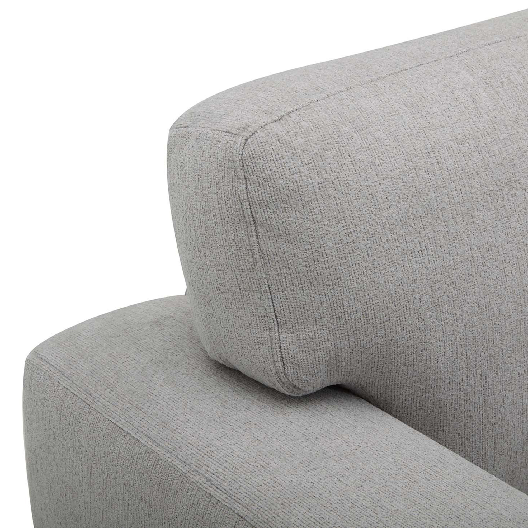 Canapé 2 places en tissu gris