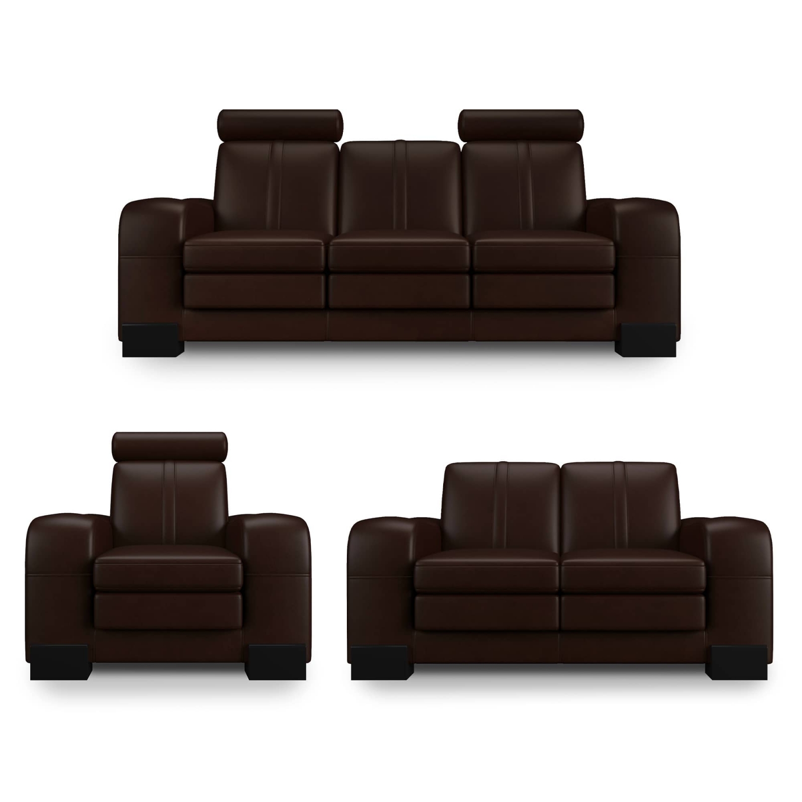 Salon cuir mapple 3+2+1+1