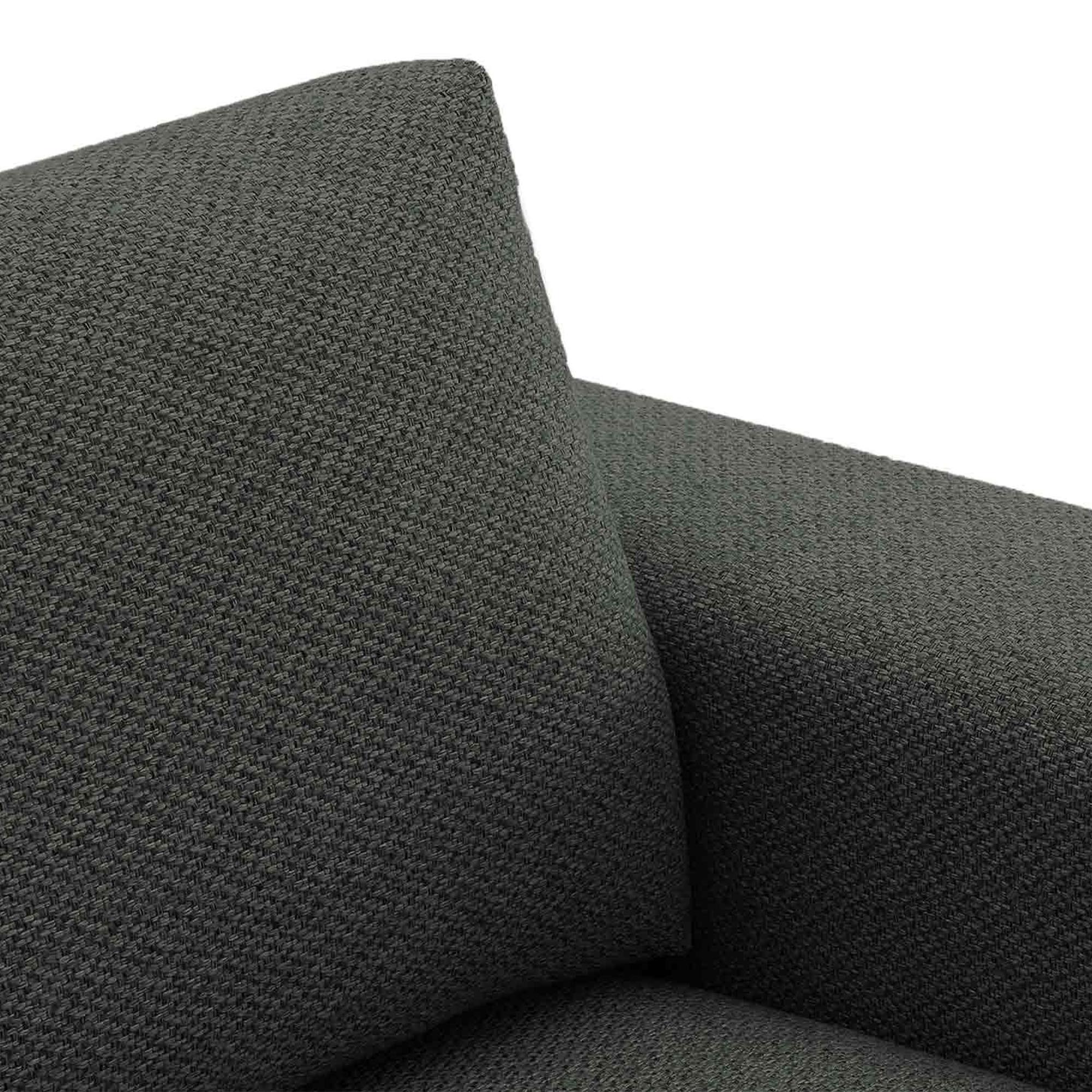 Canapé 3 places en tissu gris foncé