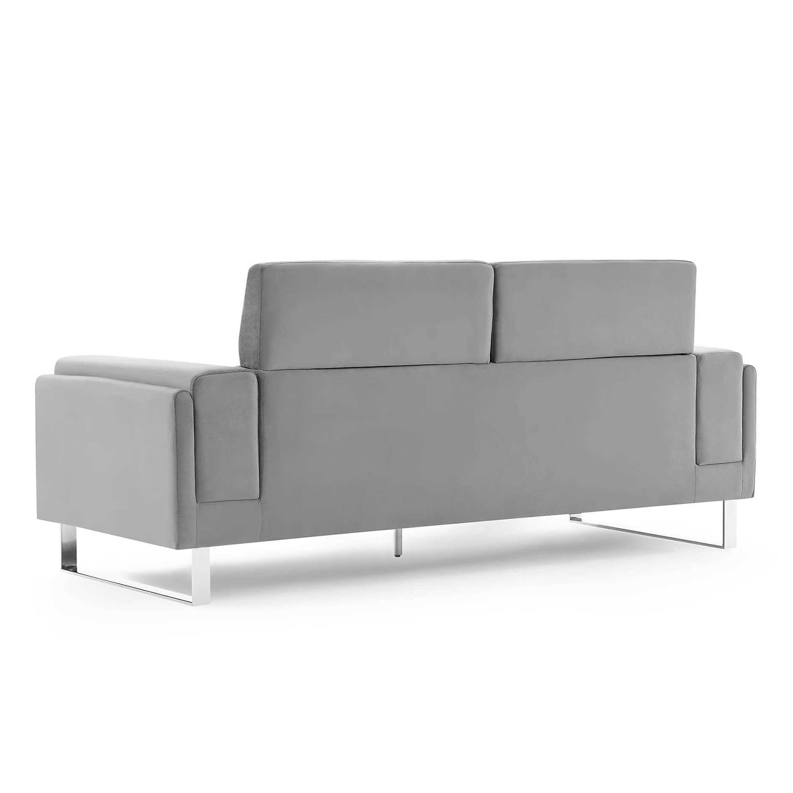Canapé 3 places design en velours gris