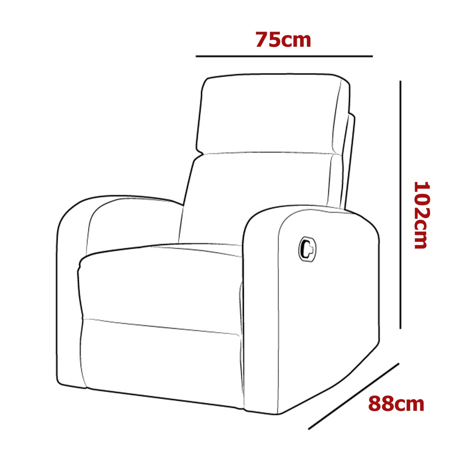 Fauteuil en tissu gris relax