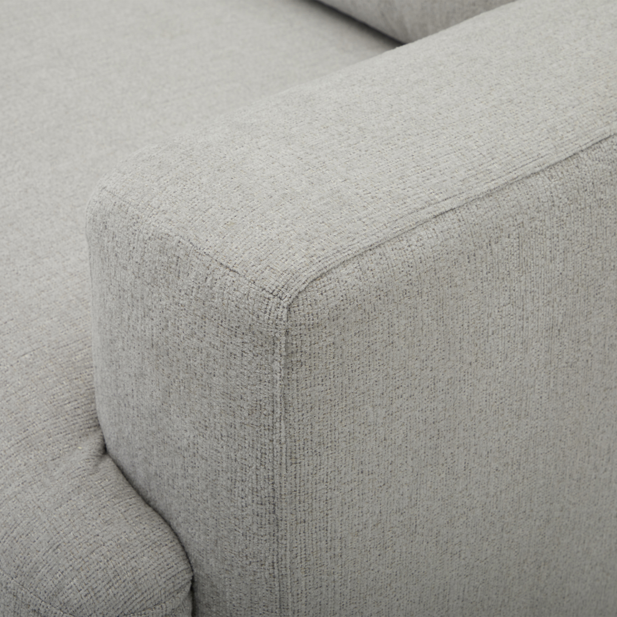 Canapé 3 places en tissu gris