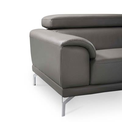 Canapé design gris 3 places
