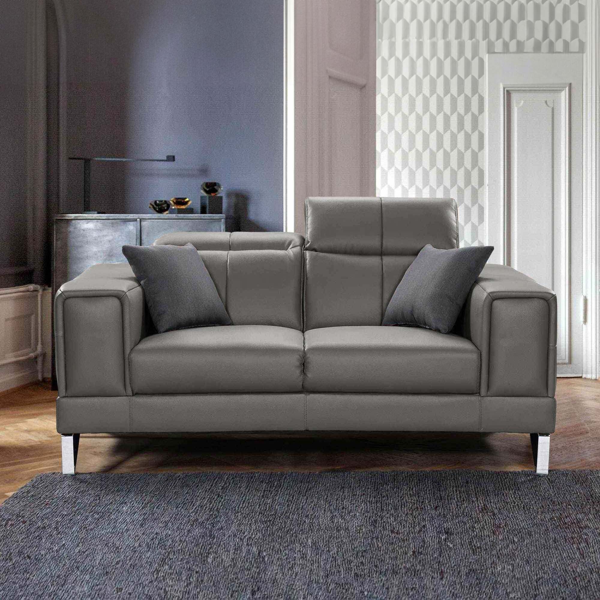 Canapé design 2 places gris