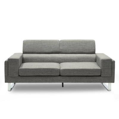 Canapé 3 places design en tissu gris