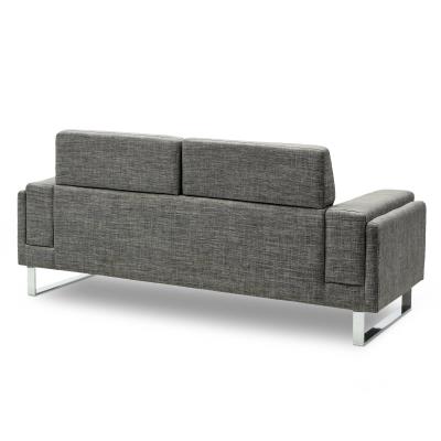 Canapé 3 places design en tissu gris