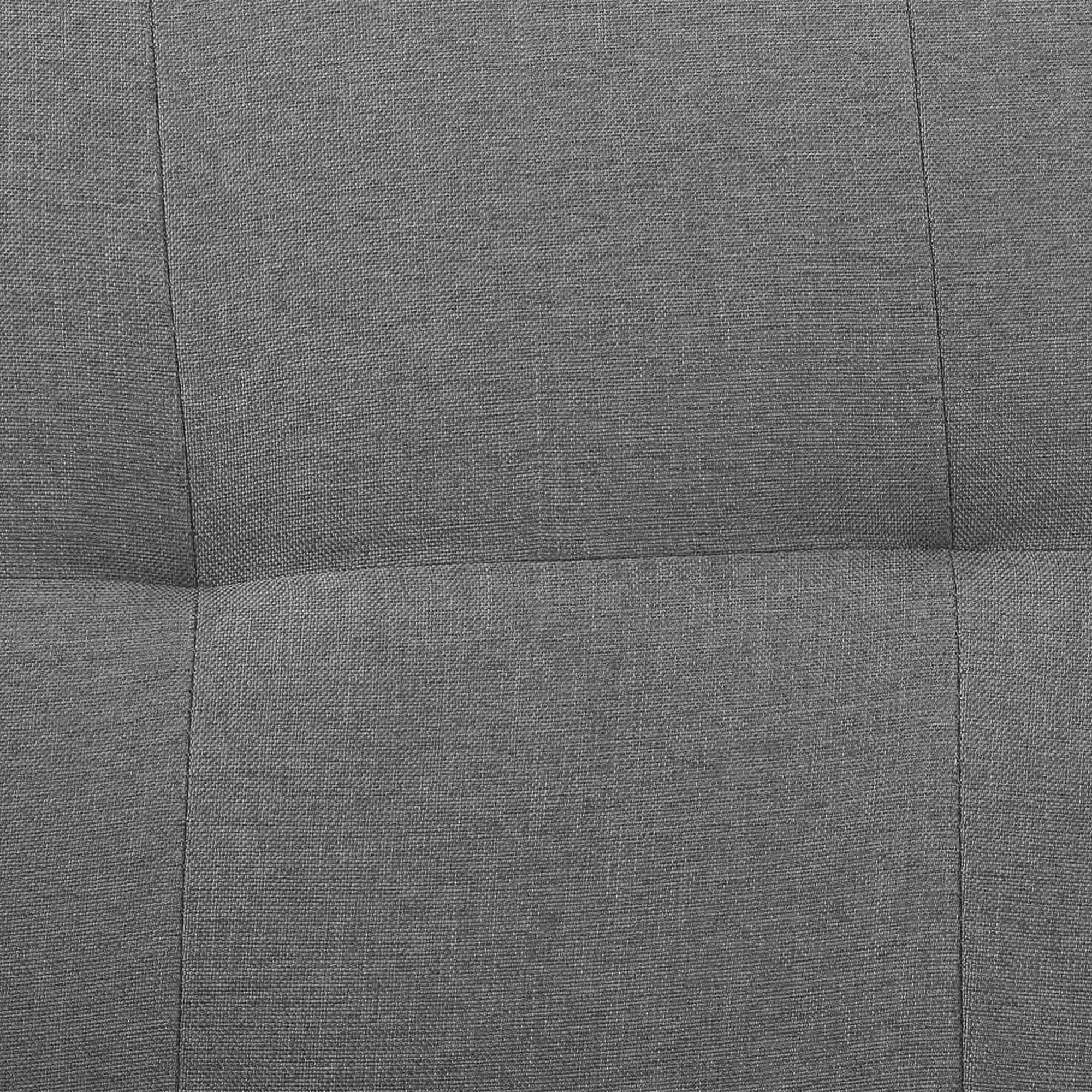 Canapé clic clac design 3 places en tissu gris