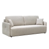 Canap&eacute; 3 places convertible en tissu beige