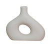 Vase en céramique blanc H23 cm