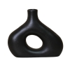 Vase en céramique noir H23 cm