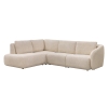 Canap&eacute; d'angle en tissu beige - Angle gauche