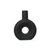 Vase en céramique noir H22 cm