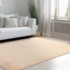 Tapis en tissu doux beige - 160x230 cm