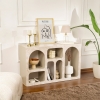 Console avec 6 niches beige 120 cm