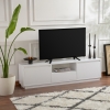Meuble TV 3 portes 1 niche blanc