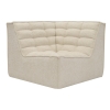 Fauteuil modulable angle réversible tissu beige