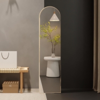 Miroir sur pieds 160x40 cm couleur ch&ecirc;ne vieilli