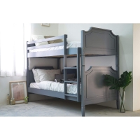 Lit superposé séparable 90 x 190 cm en bois gris
