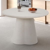 Table à manger ronde couleur ciment 120 cm