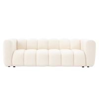 Canap&eacute; 3 places en tissu beige