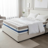 Matelas hybride 160 x 200 x 32 cm m&eacute;moire de forme et ressorts ensach&eacute;s