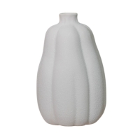 Vase en céramique blanc H25 cm