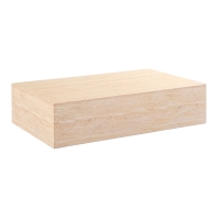 Table basse rectangulaire marbre d'ing&eacute;nierie couleur travertin