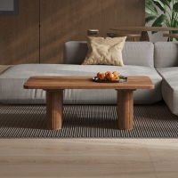 Table basse bois de manguier brun clair