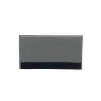 Tête de lit cloutée en tissu lin gris 140 cm