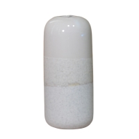 Vase en céramique texturé beige H26 cm