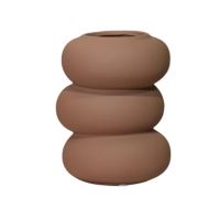 Vase en céramique camel H17.5 cm
