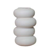Vase en céramique blanc H23 cm