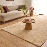 Tapis en tissu doux beige - 160x230 cm
