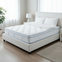 Matelas hybride ressorts ensach&eacute;s 140 x 190 cm &eacute;paisseur 30 cm