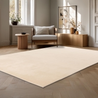 Tapis en tissu doux beige - 80x140 cm