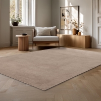 Tapis en tissu doux taupe - 160x220 cm