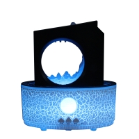 Diffuseur d'huiles essentielles à LED noir