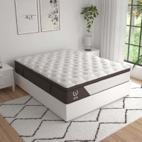 Matelas hybride mousse et ressorts ensach&eacute;s 180x200 cm