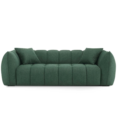 Canapé 3 places en tissu vert