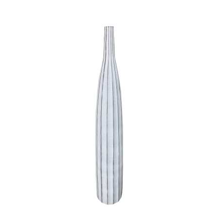 Vase soliflore en résine blanc H101 cm