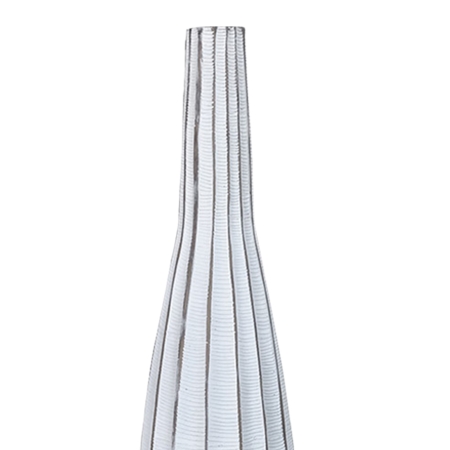 Vase soliflore en résine blanc H101 cm