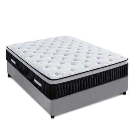 Matelas hybride mémoire de forme 160 x 200 cm épaisseur 37 cm